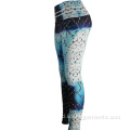 Printing Pinggang Tinggi Spandex Kustom Yoga Celana Legging